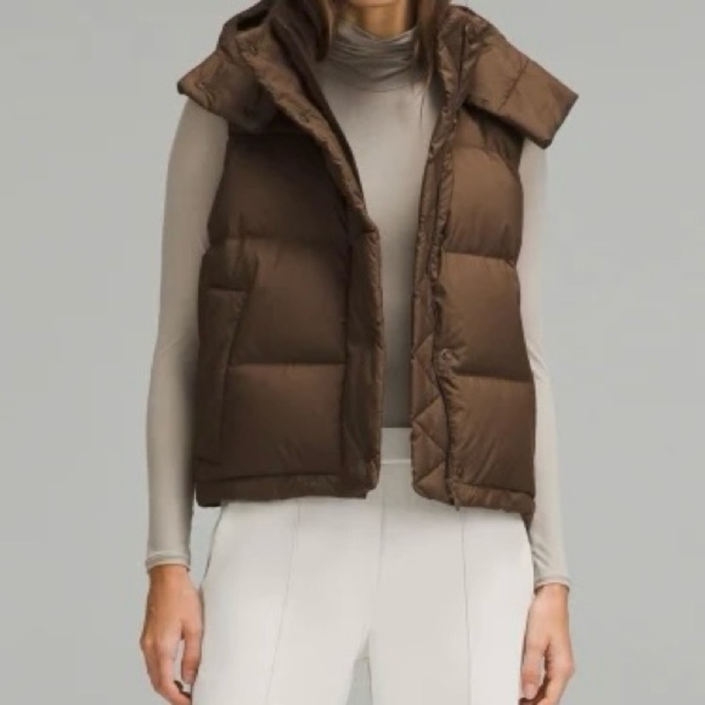 Lululemon wunder puff brown vest